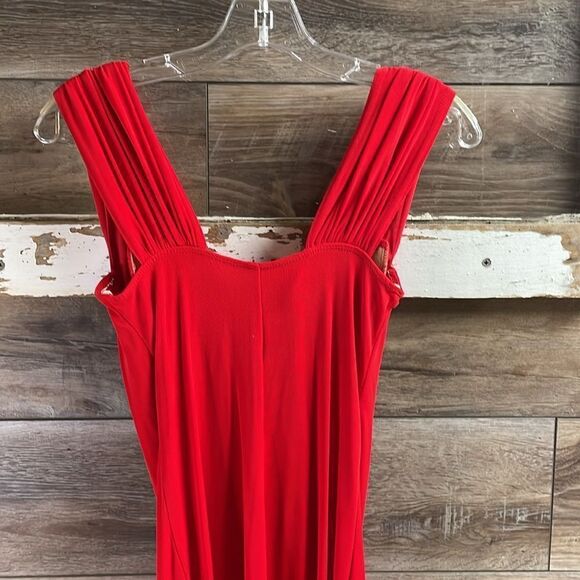PEEP Vintage Bodycon Red Cocktail Party Homecoming Dress Size Medium - Picture 8 of 13